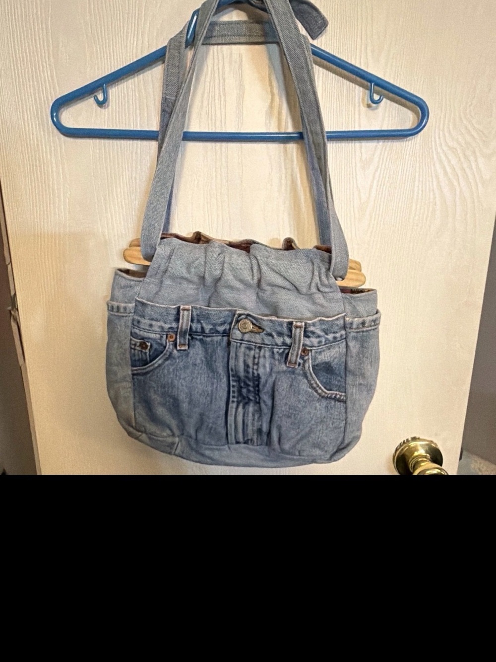 Vintage Y2K feel handmade denim jean bag